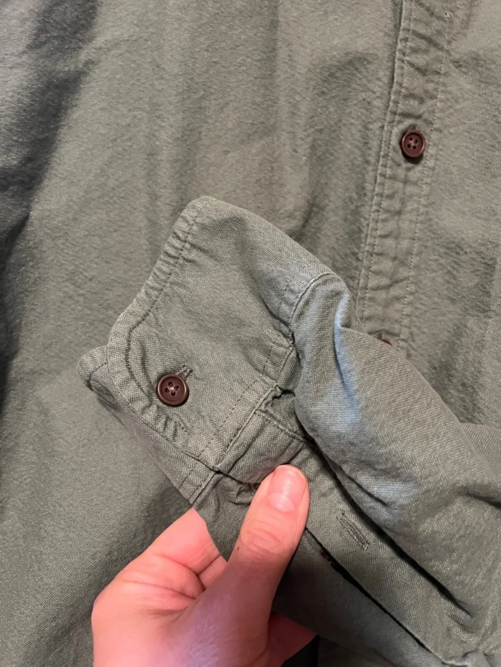 J. Crew Slim Untucked Olive Shirt